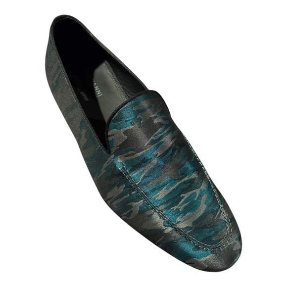 Magnanni Guapo Sky Camo Print Formal Venetian Loafers Blue Grey Silver Mens 9.5 - Picture 8 of 8